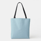 Vertikal Dusty Blue und Silver Stripes Tasche (Rückseite)