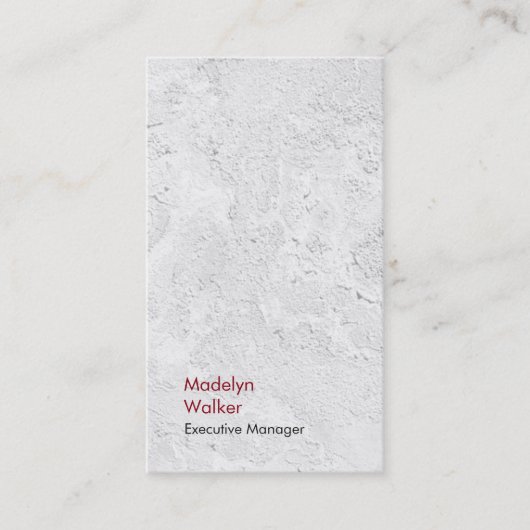 Vertikal elegante, einzigartige moderne graue Wand Visitenkarte (Vorderseite)