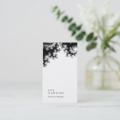 Vertikal elegantes, beeindruckendes Blumenmuster s Visitenkarte (Stehend Vorderseite)