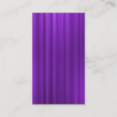 Vertikal gebannt - Lila gebürstet Visitenkarte (Rückseite)