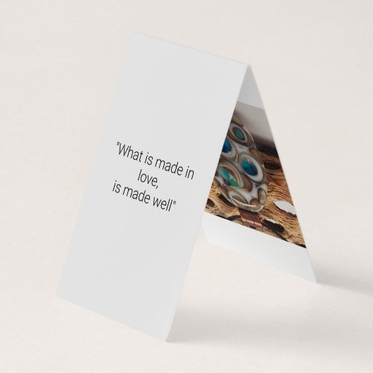 Vertikal gefaltete Visitenkarten (Rückseite)