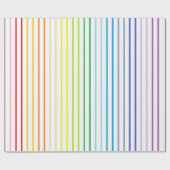 Vertikal gegliederte breiter Spektrum-Regenbogenst Geschenkpapier (Flach)
