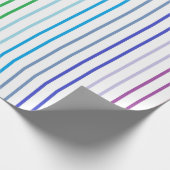Vertikal gegliederte breiter Spektrum-Regenbogenst Geschenkpapier (Ecke)