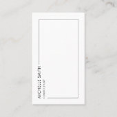 Vertikal geometrischer Minimalistischer Qr-Code de Visitenkarte (Vorderseite)