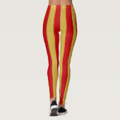 Vertikal gestreift, nationale Flaggenfarben Monten Leggings (Rückseite)
