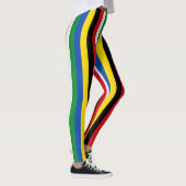 Vertikal gestreifte Farben für die Landesflagge im Leggings (Rechts)