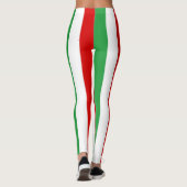 Vertikal gestreifte Flaggenfarben für den Iran Leggings (Rückseite)