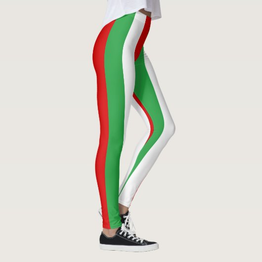 Vertikal gestreifte Flaggenfarben für den Iran Leggings (Rechts)