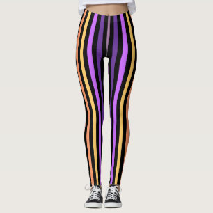 Vertikal gestreifte Leggings