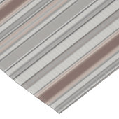 vertikal gestreiftes Muster in graubraun Tischdecke (Schrägansicht)