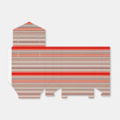 vertikal gestreiftes Muster in orange und Geschenkschachtel (Ungefaltet)