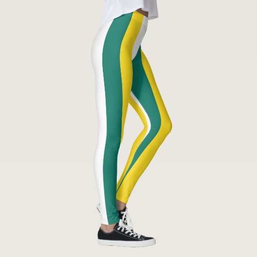 Vertikal gestrichelte Macau-Farben für die nationa Leggings (Rechts)