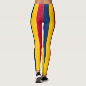Vertikal gestrichene Flaggenfarben des Tschad Leggings (Rückseite)