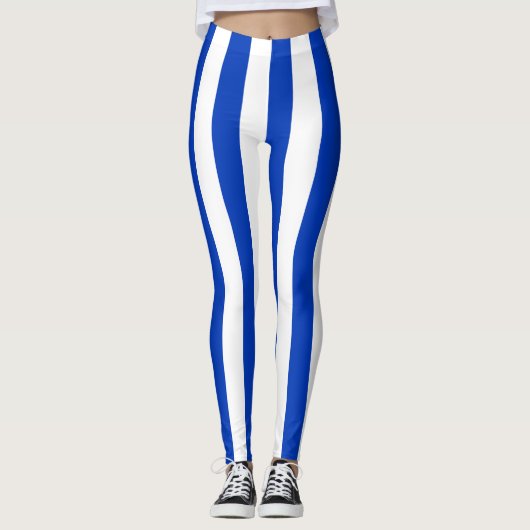Vertikal gestrichene Flaggenfarben Leggings (Vorderseite)