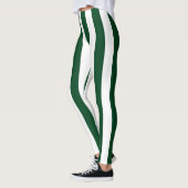Vertikal gestrichene pakistanische Flaggenfarben Leggings (Links)