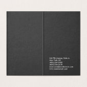 Vertikal grau beruflich schlicht modern visitenkarten (Innenseite Aufgefaltet)