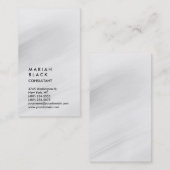 Vertikal grau Beruflich Trendy Visitenkarte (Vorne/Hinten)