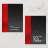 Vertikal-Graumuster beruflich schlicht Visitenkarte (Vorne/Hinten)