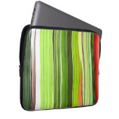 Vertikal grün Abstrakt 422 Laptopschutzhülle (Vorne Rechts)