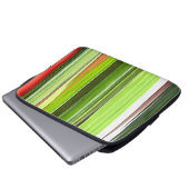 Vertikal grün Abstrakt 422 Laptopschutzhülle (Vorne Knopf)