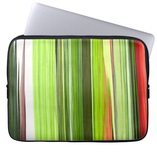 Vertikal grün Abstrakt 422 Laptopschutzhülle (Vorderseite)