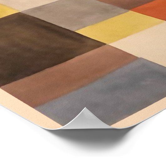 Vertikal-Horizontale Rhythmen | Sophie Taeuber-Arp Poster (Ecke)