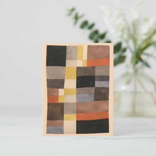 Vertikal-Horizontale Rhythmen | Sophie Taeuber-Arp Postkarte (Stehend Vorderseite)