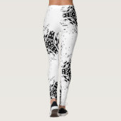 Vertikal, Kohle, Düne Leggings (Rückseite)