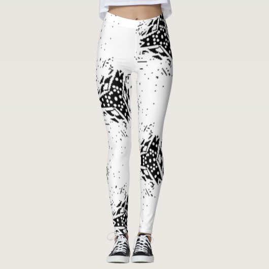 Vertikal, Kohle, Düne Leggings (Vorderseite)
