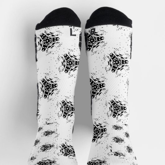 Vertikal, Kohle, Düne Socken (Oben)