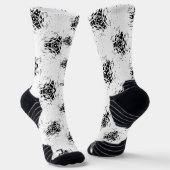 Vertikal, Kohle, Düne Socken (Gewinkelt)