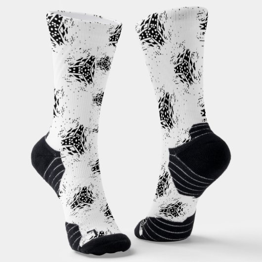 Vertikal, Kohle, Düne Socken (Gewinkelt)