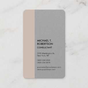 Vertikal Minimalistisch Modernes, Phantastisches G Visitenkarte