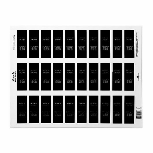 Vertikal Minimalistisch Schwarz Beruflich modern (Vorne)