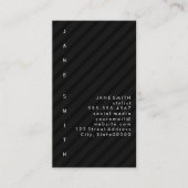 Vertikal mit Stripes gestalteter Text Visitenkarte (Vorderseite)