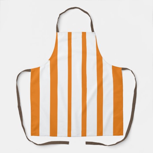 Vertikal orange und weiße Streifen Schürze (Vorderseite)