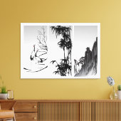 Vertikal-Orientalischer Bildlauf Leinwanddruck (Insitu (Wohnzimmer))