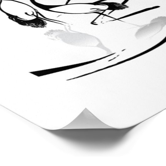 Vertikal-Orientalischer Bildlauf Poster (Ecke)