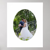 Vertikal Oval Form Hochzeitskennzeichen Foto Poster (Vorne)