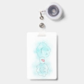 VERTIKAL, RETRAKTISCH - GESCHLOSSENE LIEBE AUSWEIS (Front with Retractable)