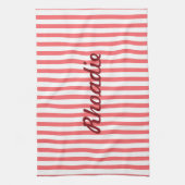 Vertikal rosa und weiß geschirrtuch (Vertikal)