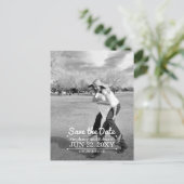 Vertikal Save the Date Benutzerdefinierte Foto-Pos Ankündigungspostkarte (Stehend Vorderseite)