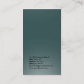 Vertikal Schiefer grau beruflich schlicht modern Visitenkarte (Rückseite)