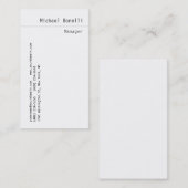 Vertikal Schlicht angesagte saubere, moderne Visit Visitenkarte (Vorne/Hinten)