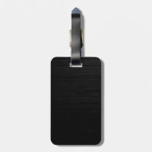 Vertikal Schwarz Grau attraktiv Gepäckanhänger (Rückseite vertikal)