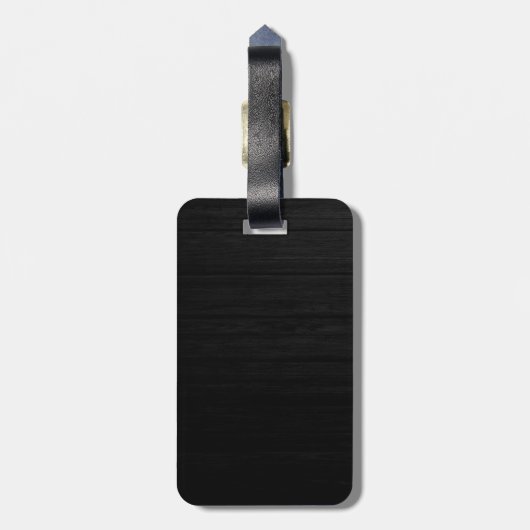 Vertikal Schwarz Grau attraktiv Gepäckanhänger (Rückseite vertikal)