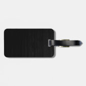 Vertikal Schwarz Grau attraktiv Gepäckanhänger (Rückseite horizontal)