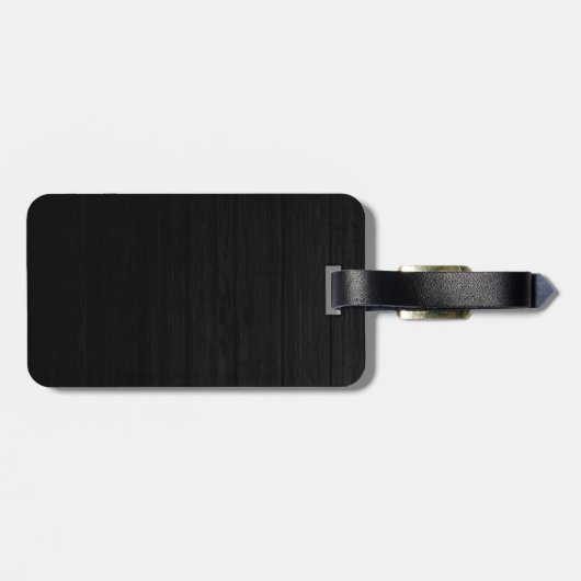 Vertikal Schwarz Grau attraktiv Gepäckanhänger (Rückseite horizontal)