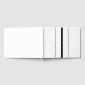 Vertikal schwarz-graue Streifen auf weiß Gästebuch (Voll)