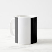Vertikal, schwarz und weiß gestreift kaffeetasse (Vorderseite Links)